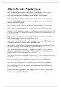 Alberta Security Practise