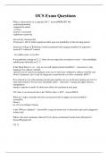 OCS Exam Questions