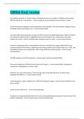 OMSA final review Questions and answers latest update 