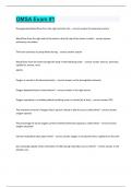 OMSA Exam &num;1 Questions and answers latest update 