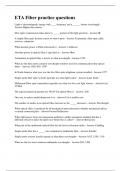 ETA Fiber practice questions