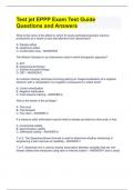 Test jet EPPP Exam Test Guide Questions and Answers