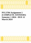 PVL3704 Assignment 1 (COMPLETE ANSWERS) Semester 1 2024 - DUE 12 March 2024