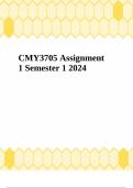 CMY3705 Assignment 1 Semester 1 2024