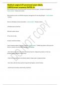 Medical surgical ATI proctored exam Q&As (100%Correct answers) RATED A+
