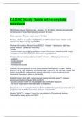 CAOHC Study Guide with complete solutions/ Graded A
