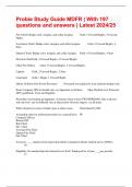 Probie Study Guide MDFR &vert; With 197 questions and answers &vert; Latest 2024&sol;25