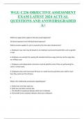 WGU C236 OBJECTIVE ASSESSMENT EXAM LATEST 2024 ACTUAL QUESTIONS AND ANSWERS|GRADED A+
