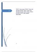 TNCC test prepA, TNCC Notes for Written Exam, TNCC Notes for Written Exam, TNCC Prep, TNCC EXAM, TNCC 8th Edition 2022/2023