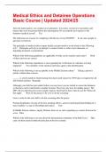 Medical Ethics and Detainee Operations Basic Course &vert; Updated 2024&sol;25