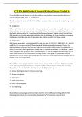 ATI&colon; RN Adult Medical Surgical Kidney Disease Graded A&plus; 
