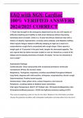 BEST REVIEW EAQ with NGN&colon; Cardiac 100&percnt; VERIFIED ANSWERS  2024&sol;2025 CORRECT