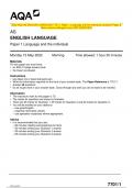 2023 AQA AS ENGLISH LANGUAGE 7701/1 Paper 1 Language and the individual Question Paper &  Mark scheme (Merged) June 2023 [VERIFIED] AS ENGLISH LANGUAGE