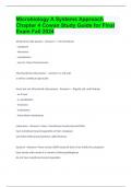 Microbiology A Systems Approach Chapter 4 Cowan Study Guide for Final Exam Fall 2024