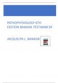 Test Bank For Pathophysiology 6th Edition Jacquely