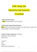 CHC Study Set  Questions and Answers (2024 / 2025) (Verified Answers)