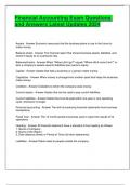Financial Accounting Exam Questions and Answers Latest Updates 2024&period;pdf