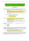 LIFE SPAN TEST Exam Questions and  Answers Latest Update 2024 Rated A