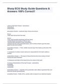Sharp ECG Study Guide Questions & Answers 100&percnt; Correct&excl;&excl;