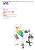 GCSE CHEMISTRY (8462) with complete solution 
