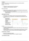 IGCSE physics notes | Circuits to nuclear physics | brief notes | grade 9 - 10