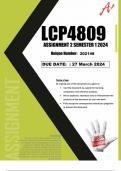 LCP4809 assignment 2 solutions semster 1 2024 (Full solutions with References)