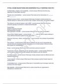 CYSA&plus; EXAM QUESTIONS AND ANSWERS FULLY VERIFIED 2024 &num;12
