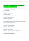 Vituity ED Scribe Abbreviations Exam Questions and Answers 2024