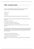 CEN - practice exam 2024 with 100&percnt; correct answers
