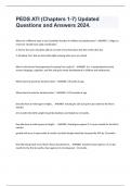 PEDS ATI &lpar;Chapters 1-7&rpar; Updated Questions and Answers 2024&period; 