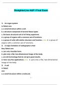 StraighterLine A&P I Final Cumulative Review &vert; 100&percnt; Correct Answers &vert; Verified &vert; Latest 2024 Version