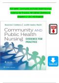 Community and Public Health Nursing: Evidence for Practice, 4th Edition TEST BANK by DeMarco, Walsh, Verified Chapters 1 - 25, Complete Newest Version