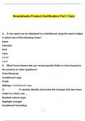 Smartsheets Product Certification Part 1 Quiz &vert; 100&percnt; Correct Answers &vert; Verified &vert; Latest 2024 Version