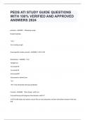 PEDS ATI STUDY GUIDE QUESTIONS WITH 100&percnt; VERIFIED AND APPROVED ANSWERS 2024