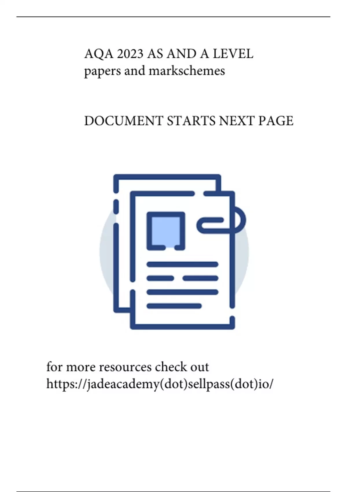 AQA AS LEVEL JUNE 2023 ENGLISH LANGUAGE PAPER 1 INSERT - 2023 - Stuvia UK