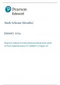 Pearson Edexcel International Advanced Level Mathematics International Advanced Subsidiary/Advanced Level Pure Mathematics P1 January2024