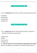 Water Treatment OIT test 2024 With All The Correct answers