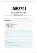 LME3701 Assignment 1 Solutions Semester 1 2024