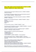 HEALTHCARE ECOSYSTEMS D391 STUDY GUIDE WITH COMPLETE SOLUTION WGU