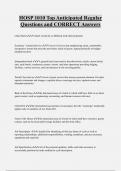 HOSP 1010 Top Anticipated Regular  Questions and CORRECT Answers