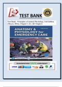 Test Bank - Principles of Animal Physiology, 3rd Edition (Moyes, 2016), Chapter 1-16 