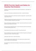  2024 NFHS First Aid&comma; Health and Safety for Coaches Test  Questions and Answers&lpar;A&plus; Solution guide&rpar;