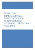MCCUISTION:  PHARMACOLOGY: A  PATIENT-CENTERED  NURSING PROCESS  APPROACH, 11TH EDITION TEST BANK