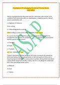 Champions Promulgated Contract Forms Questions Answered Correctly 2024