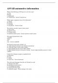 ASVAB automotive information