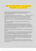 UHC EVENTS BASICS Exam Questions With 100&percnt; Correct Answers