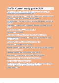 Traffic Control study guide 2024