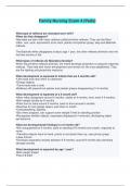 NSG 222 Family Nursing Exam 4 &lpar;Peds&rpar; - Questions and Answers