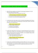 NUR 1234 HESI MED SURG REVIEW QUESTIONS WITH100&percnt; VERIFIED ANSWERS LATEST SOLUTION