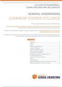 COLLEGE OF ENGINEERING&comma; COMPUTING AND APPLIED SCIENCES GENERAL ENGINEERING